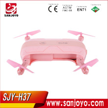 JJRC H37 Elfie RC Quadcopter Drone Autodisparador FPV Transmisión en tiempo real Rosa con función de altura establecida